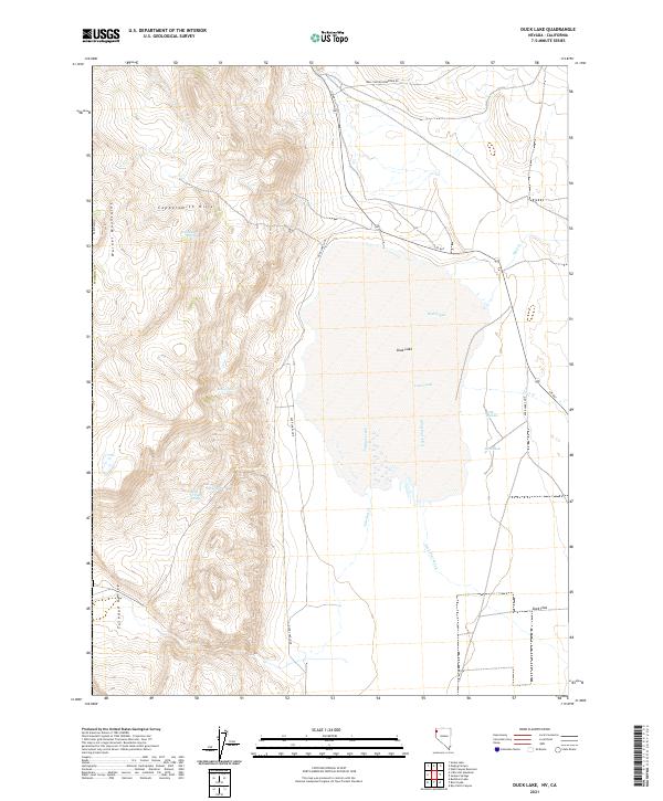 US Topo 7.5-minute map for Duck Lake NVCA