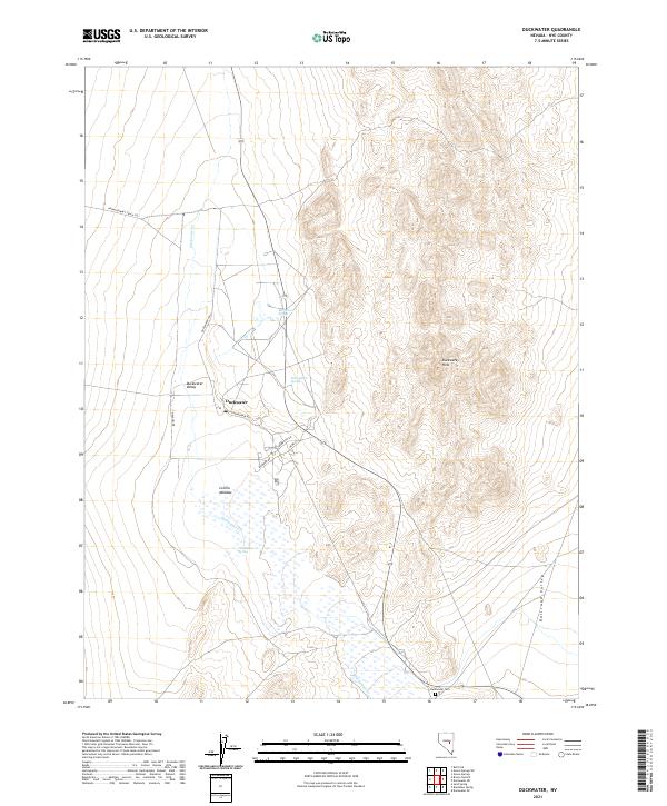US Topo 7.5-minute map for Duckwater NV