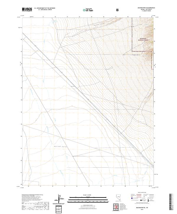 US Topo 7.5-minute map for Duckwater SE NV