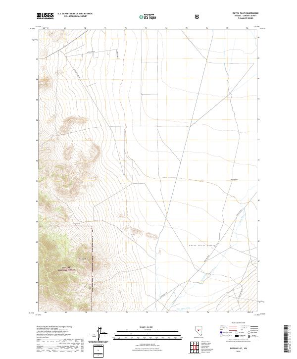 US Topo 7.5-minute map for Dutch Flat NV