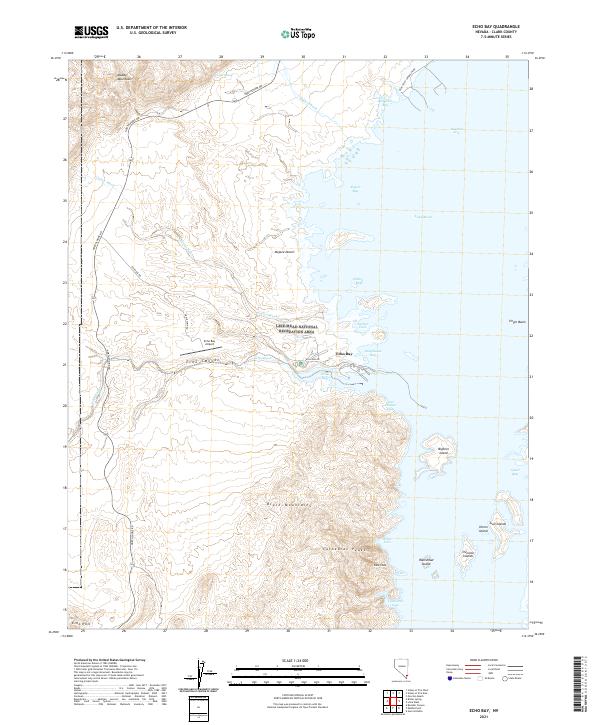 US Topo 7.5-minute map for Echo Bay NV
