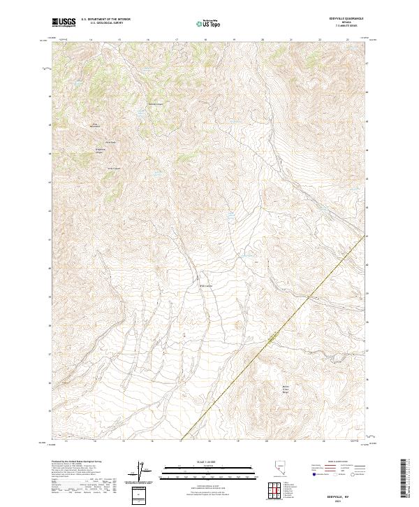 US Topo 7.5-minute map for Eddyville NV