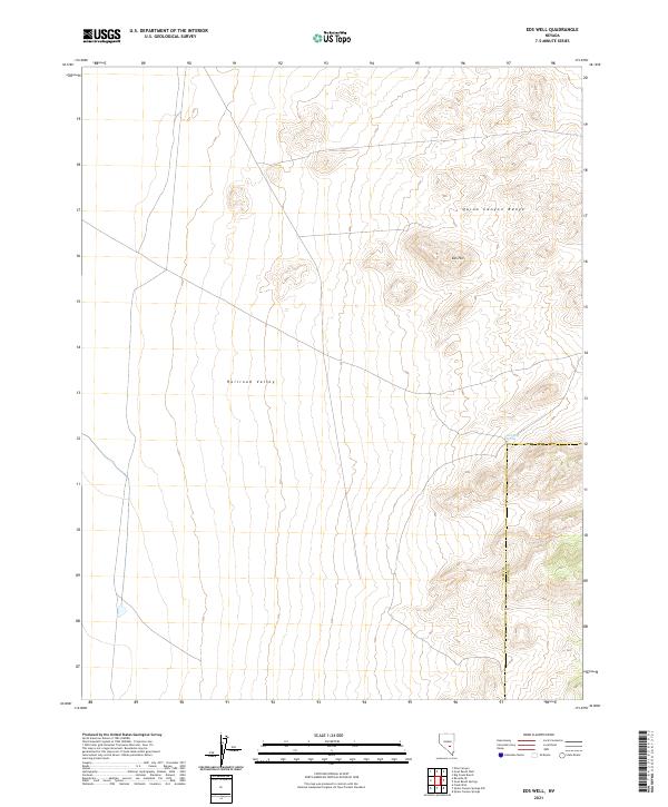 US Topo 7.5-minute map for Eds Well NV