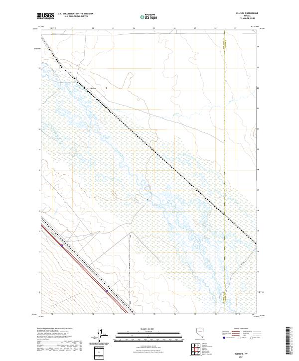 US Topo 7.5-minute map for Ellison NV