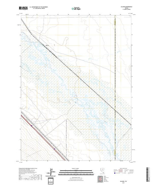 US Topo 7.5-minute map for Ellison NV – American Map Store