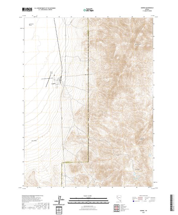 US Topo 7.5-minute map for Empire NV