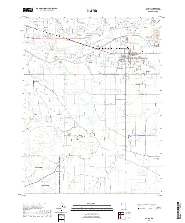 US Topo 7.5-minute map for Fallon NV