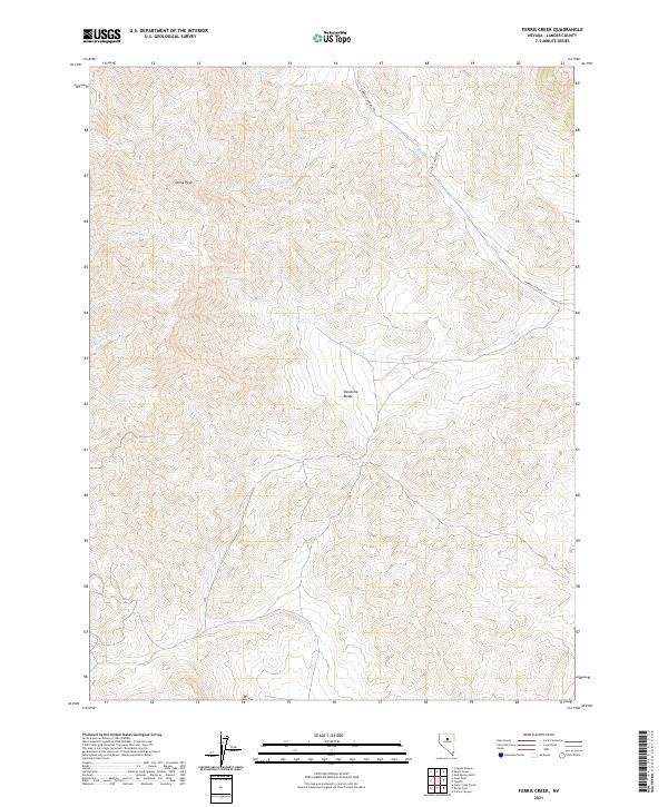US Topo 7.5-minute map for Ferris Creek NV