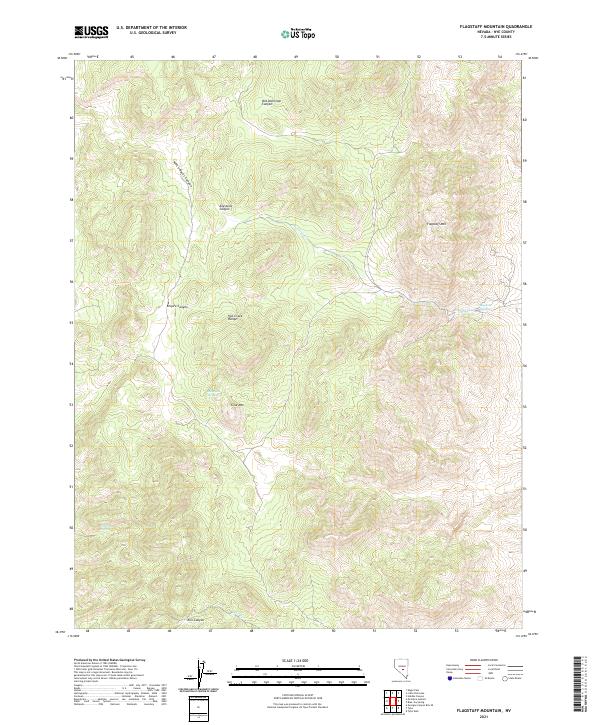 US Topo 7.5-minute map for Flagstaff Mountain NV
