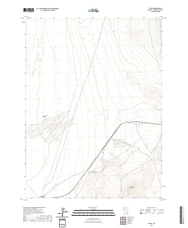 US Topo 7.5-minute map for Floka NV