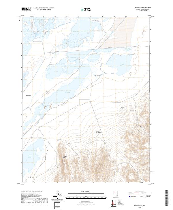 US Topo 7.5-minute map for Foxtail Lake NV