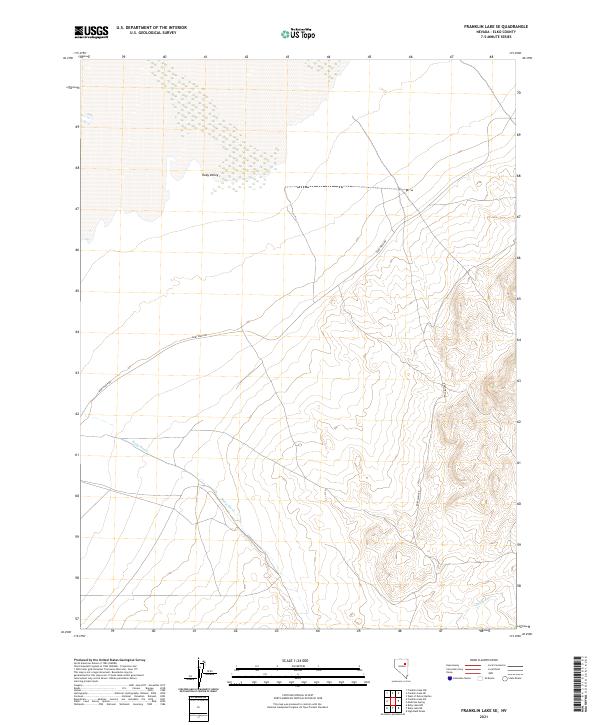 US Topo 7.5-minute map for Franklin Lake SE NV