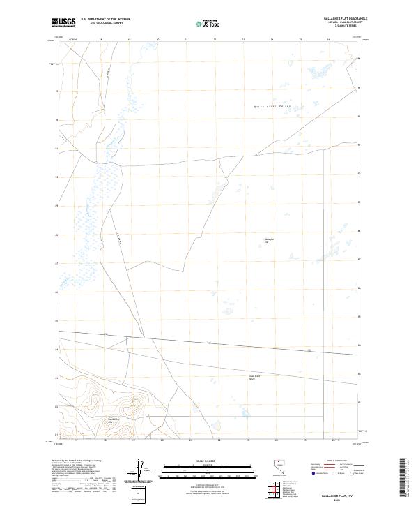 US Topo 7.5-minute map for Gallagher Flat NV