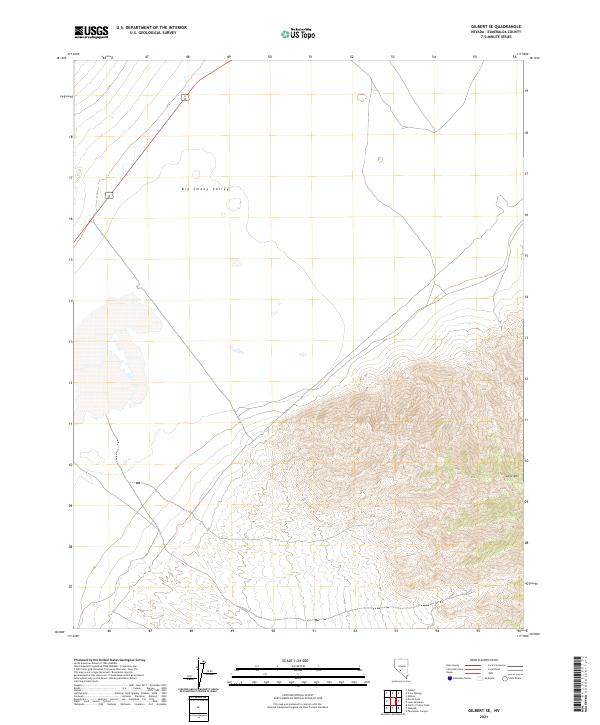 US Topo 7.5-minute map for Gilbert SE NV