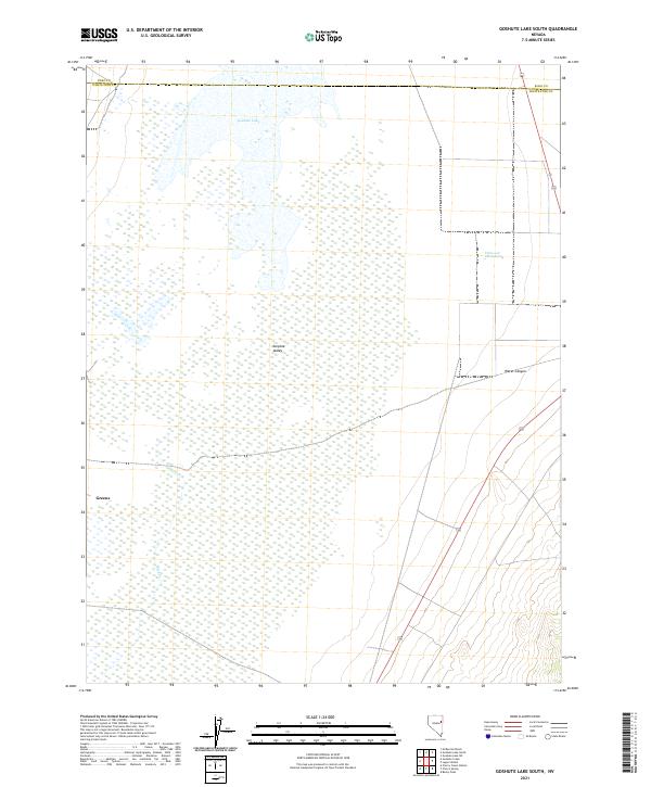 US Topo 7.5-minute map for Goshute Lake South NV