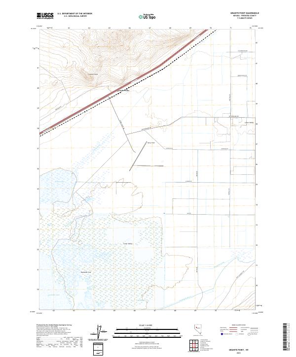 US Topo 7.5-minute map for Granite Point NV