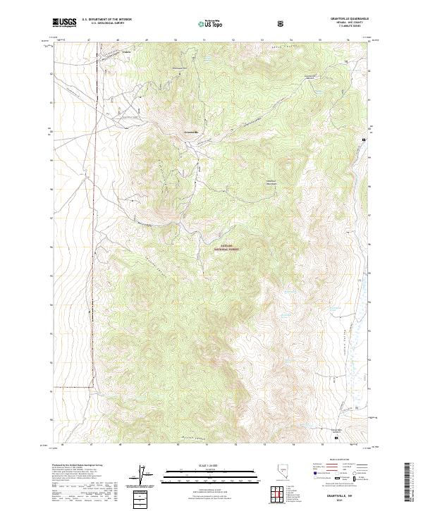 US Topo 7.5-minute map for Grantsville NV