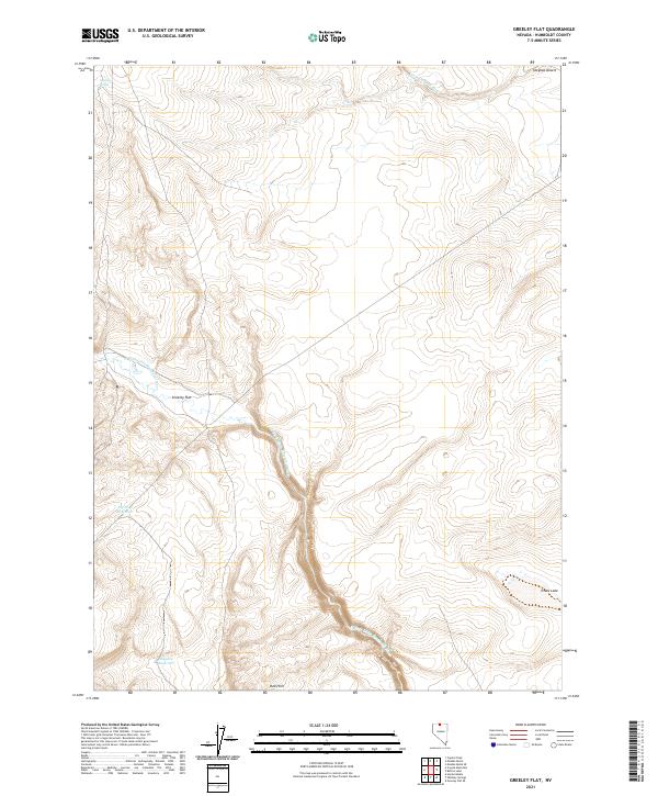 US Topo 7.5-minute map for Greeley Flat NV