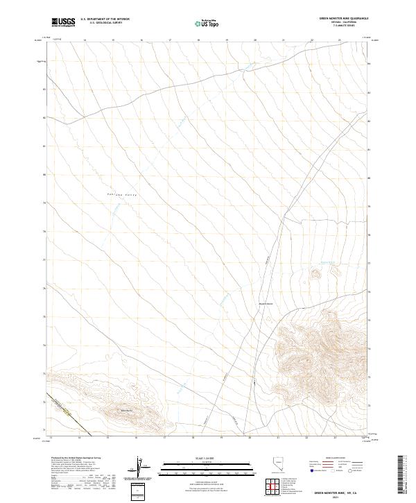 US Topo 7.5-minute map for Green Monster Mine NVCA