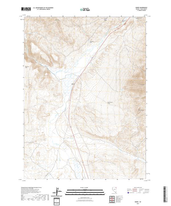 US Topo 7.5-minute map for Henry NV