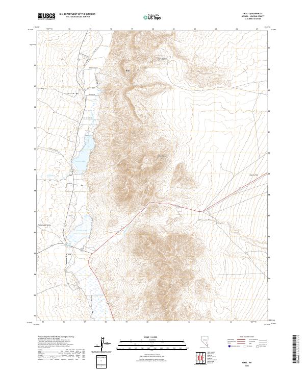 US Topo 7.5-minute map for Hiko NV