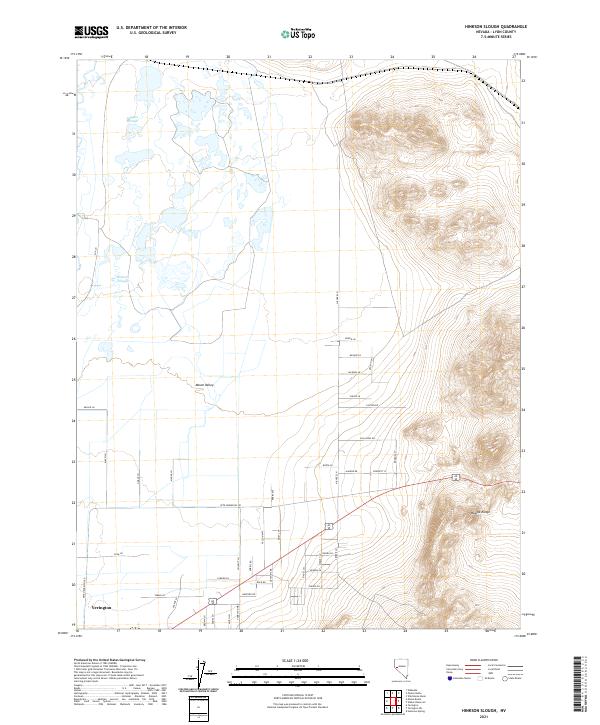 US Topo 7.5-minute map for Hinkson Slough NV