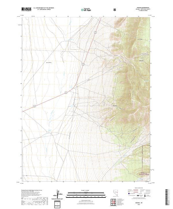 US Topo 7.5-minute map for Hogum NV
