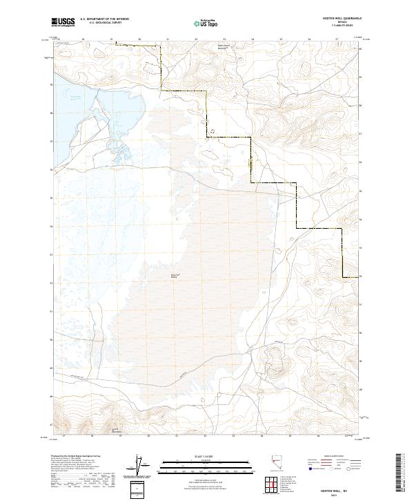 US Topo 7.5-minute map for Hooten Well NV