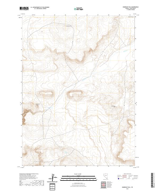 US Topo 7.5-minute map for Humboldt Hill NV