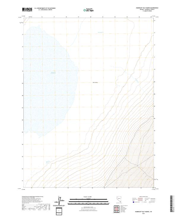 US Topo 7.5-minute map for Humboldt Salt Marsh NV