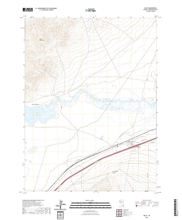US Topo 7.5-minute map for Imlay NV