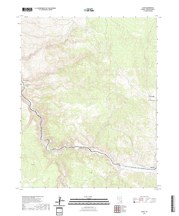 US Topo 7.5-minute map for Islen NV