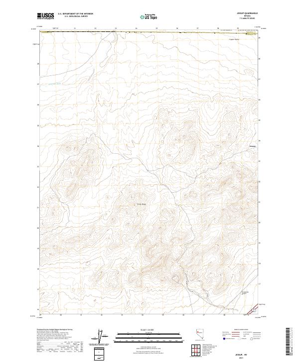 US Topo 7.5-minute map for Jessup NV