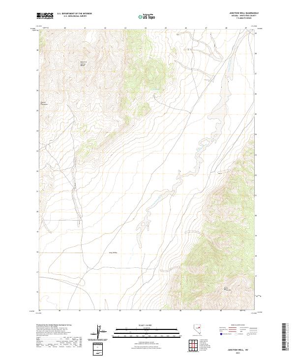 US Topo 7.5-minute map for Junction Well NV