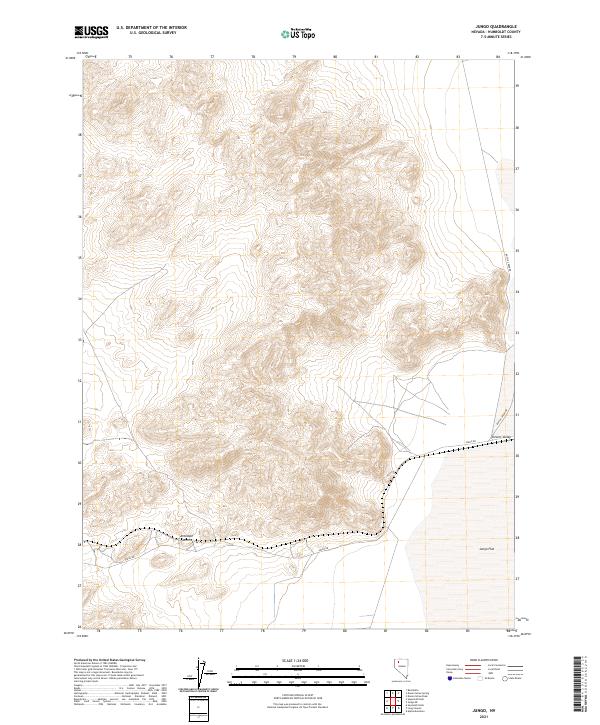 US Topo 7.5-minute map for Jungo NV