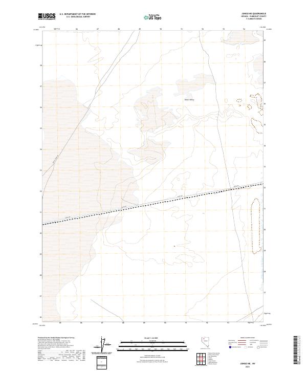 US Topo 7.5-minute map for Jungo NE NV