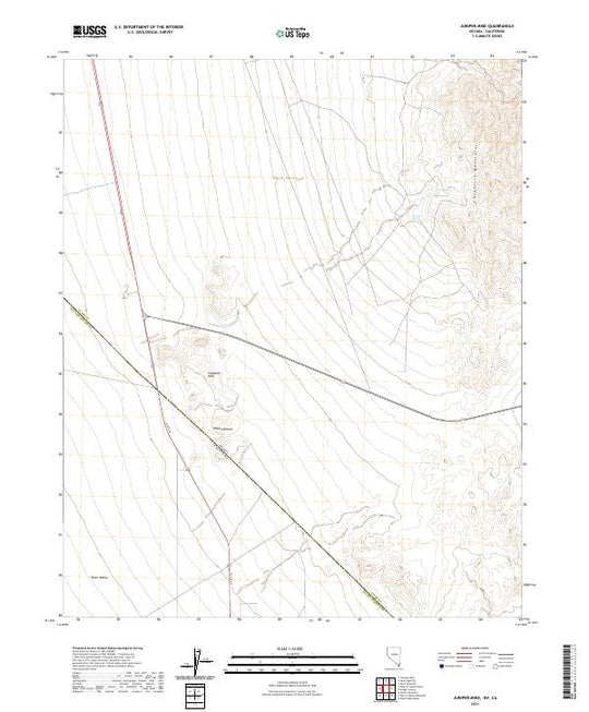 US Topo 7.5-minute map for Juniper Mine NVCA – American Map Store