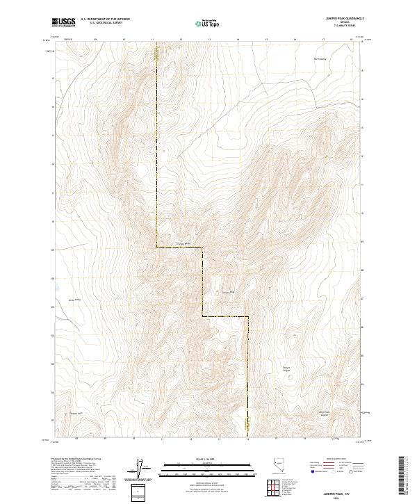 US Topo 7.5-minute map for Juniper Peak NV