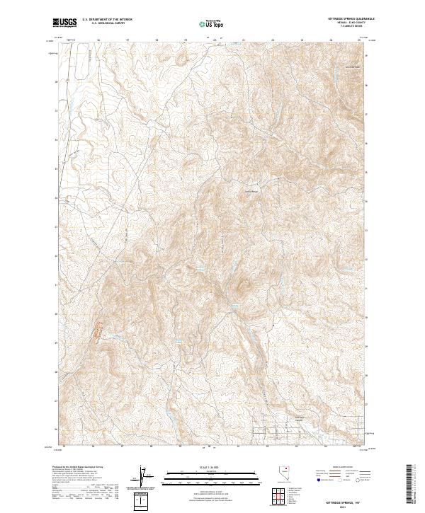 US Topo 7.5-minute map for Kittridge Springs NV