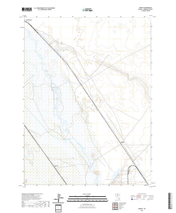 US Topo 7.5-minute map for Knight NV