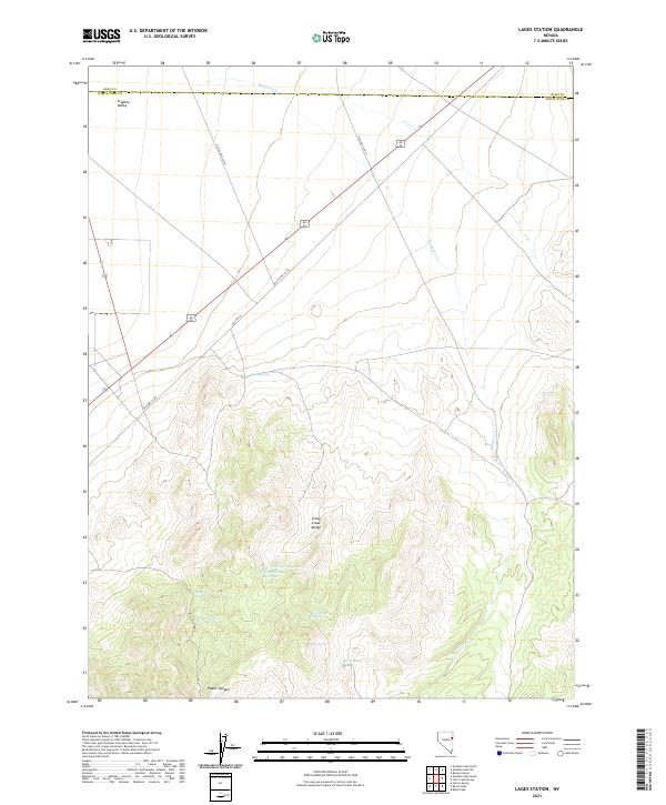 US Topo 7.5-minute map for Lages Station NV