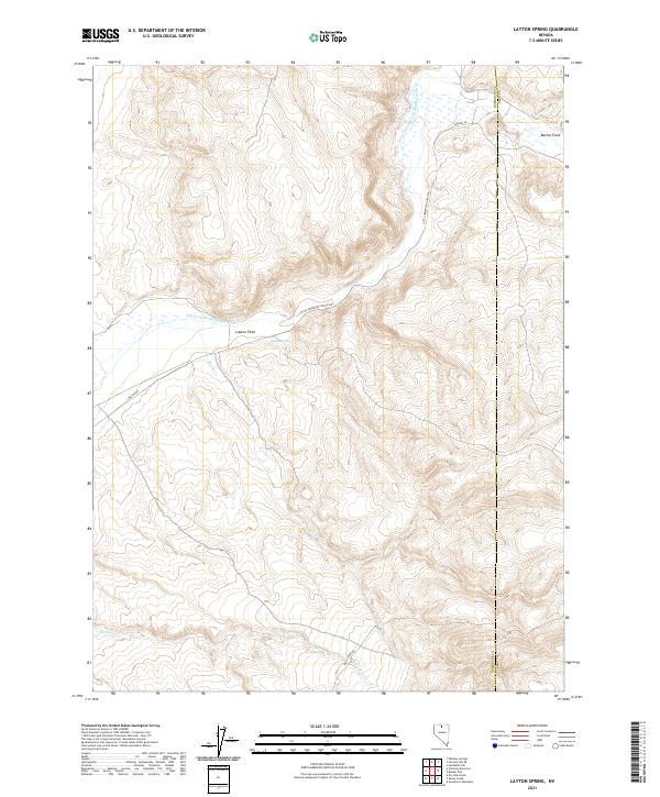 US Topo 7.5-minute map for Layton Spring NV