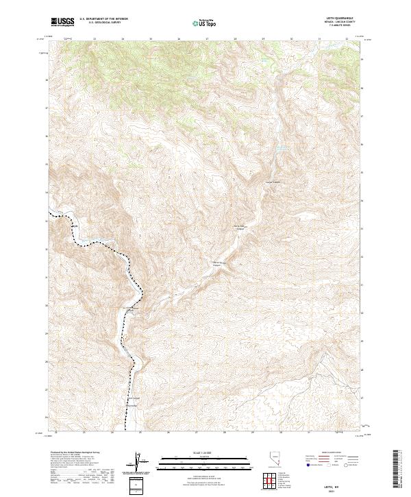 US Topo 7.5-minute map for Leith NV
