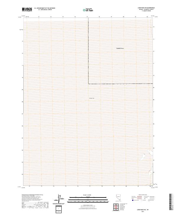 US Topo 7.5-minute map for Lone Rock SW NV