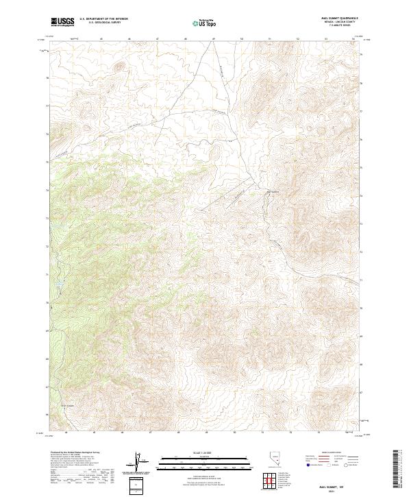 US Topo 7.5-minute map for Mail Summit NV