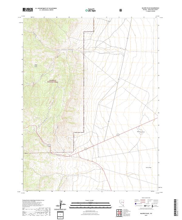 US Topo 7.5-minute map for Majors Place NV