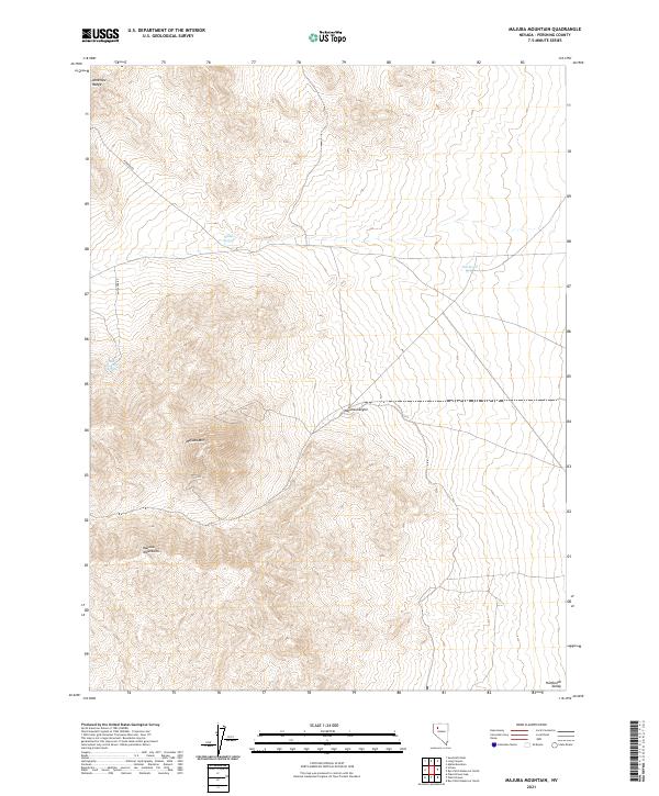US Topo 7.5-minute map for Majuba Mountain NV