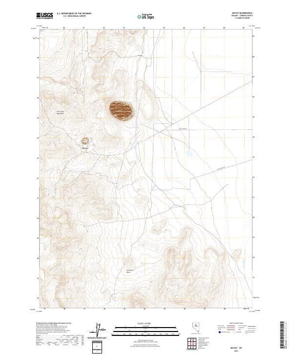 US Topo 7.5-minute map for McCoy NV