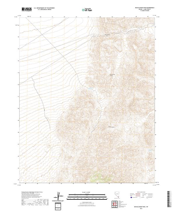 US Topo 7.5-minute map for McCullough Pass NV