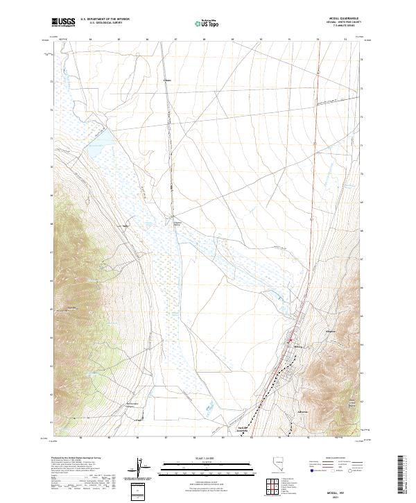 US Topo 7.5-minute map for McGill NV